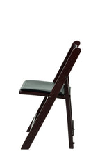 Commercial Seating Products Resin Red Mahogany Folding Chairs, 4-Pack