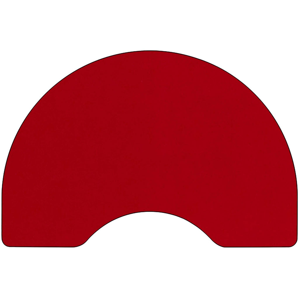Flash Furniture 48x96 KDNY Red Activity table, 96" D x 48" W x 25.13" H