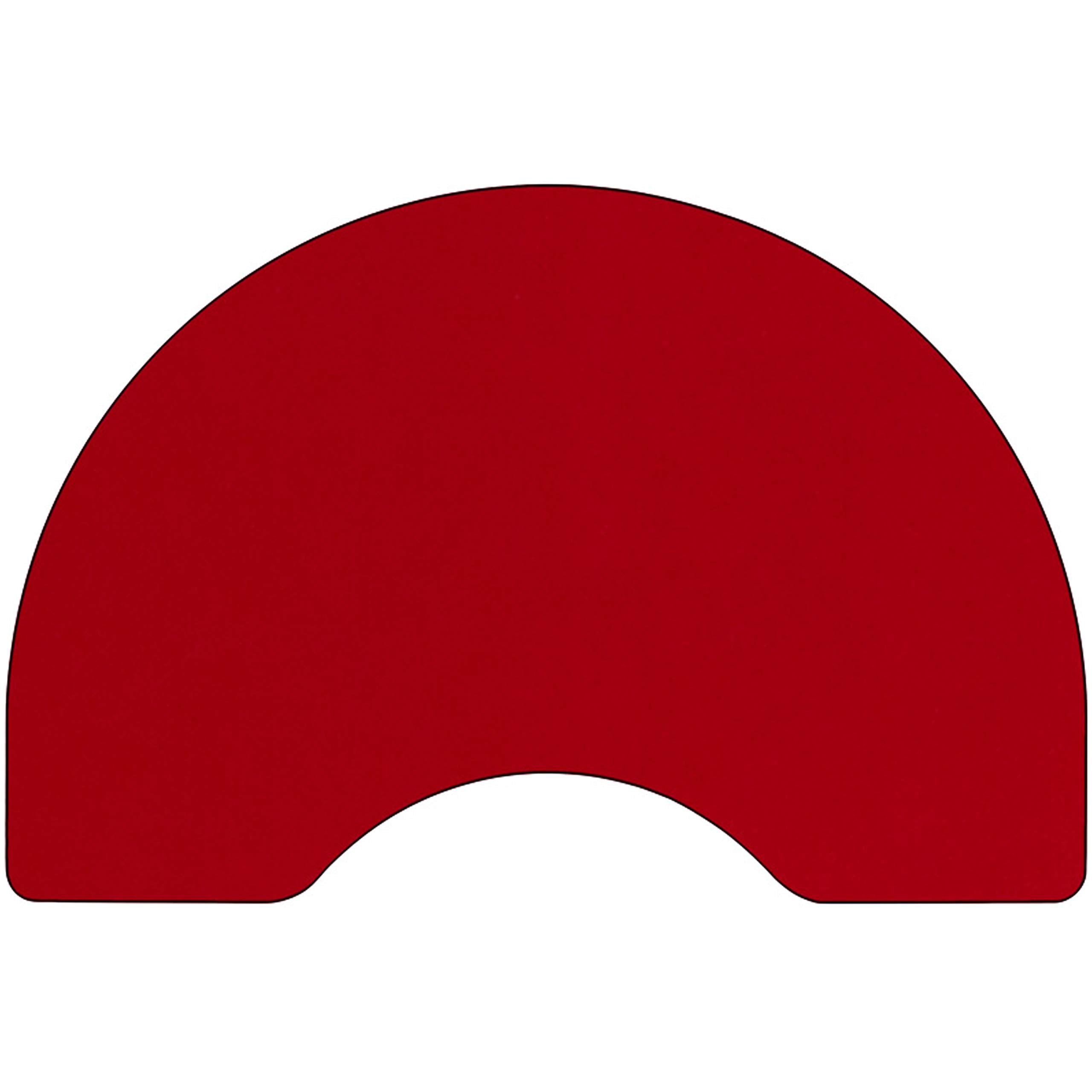 Flash Furniture 48x96 KDNY Red Activity table, 96" D x 48" W x 25.13" H