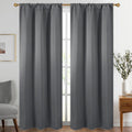 Diraysid Gray Blackout Curtains For Bedroom And Living Room Thermal Insulated Room Darkening Curtains Drapes, 42 X 84, 2 Panels