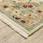 HomeRoots 509198 8 x 11 ft. Oriental Power Loom Stain Resistant Area Rug with Fringe Multi Color