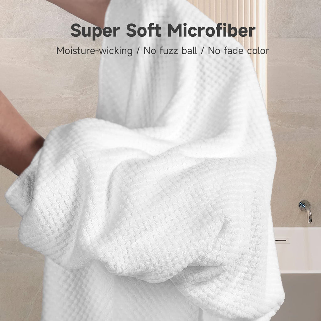 Umisleep Extra Large Microfiber Hair Towel For Women Long, Curly, Thick Hair, Super Soft Anti Frizz Quick Dry Hair Towel Wrap, U