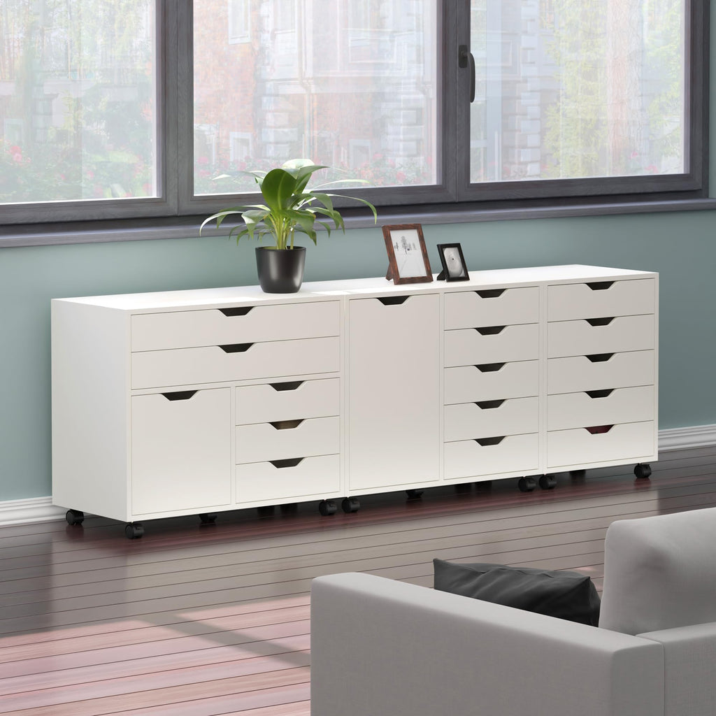 Winsome Wood Halifax 3-Pc Storage Cabinet Set, White