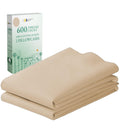 California Design Den Luxuriously Soft Hotel Quality 600 Thread Count, 100% Cotton, Crisp & Cool King Pillowcases Set Of 2, Fits King Size Pillows (Tan-Beige)