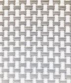 Mad Mats Geometric Outdoor Rug, Reversible Plastic Mat (5' X 8', Basket Weave - White Stone)