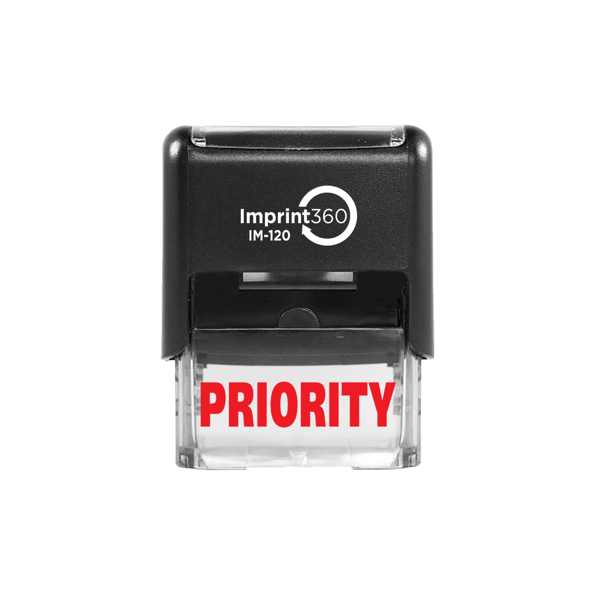 Imprint 360 As-Imp1036 - Priority, Heavy Duty Commerical Quality Self-Inking Rubber Stamp, Red Ink, 9/16' X 1-1/2' Impression
