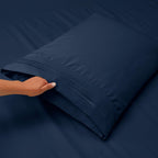 Clara Clark Twin Xl Sheets, 5 Piece Set - Hotel Luxury Sheets For Twin Xl Size Bed, Super Soft Bedding Sheets & Pillowcases, Twin Xl Size Sheets, Navy Blue