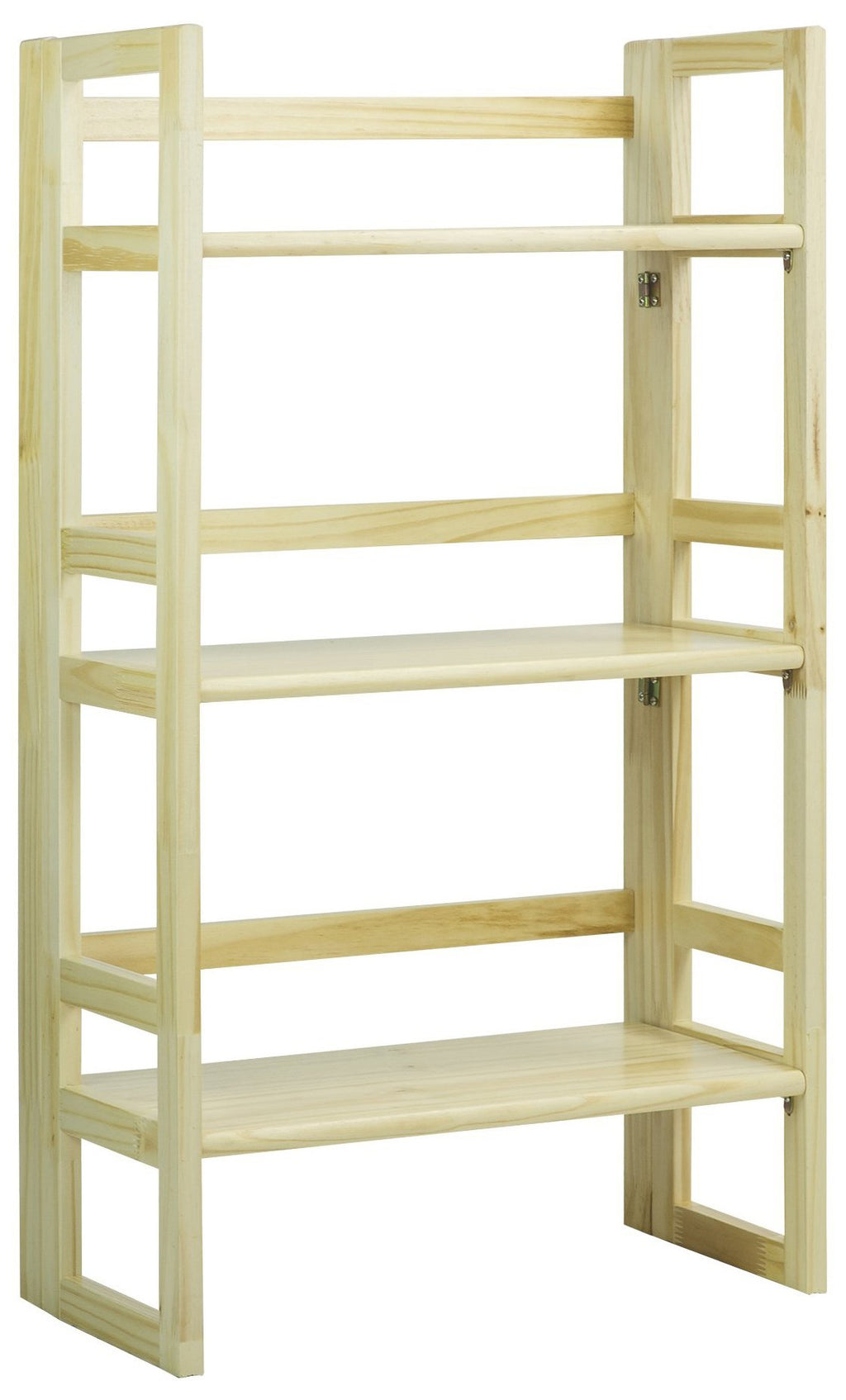 Casual Home 3-Shelf Folding Student Bookcase (20.75" Wide)-Natural