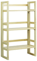 Casual Home 3-Shelf Folding Student Bookcase (20.75" Wide)-Natural
