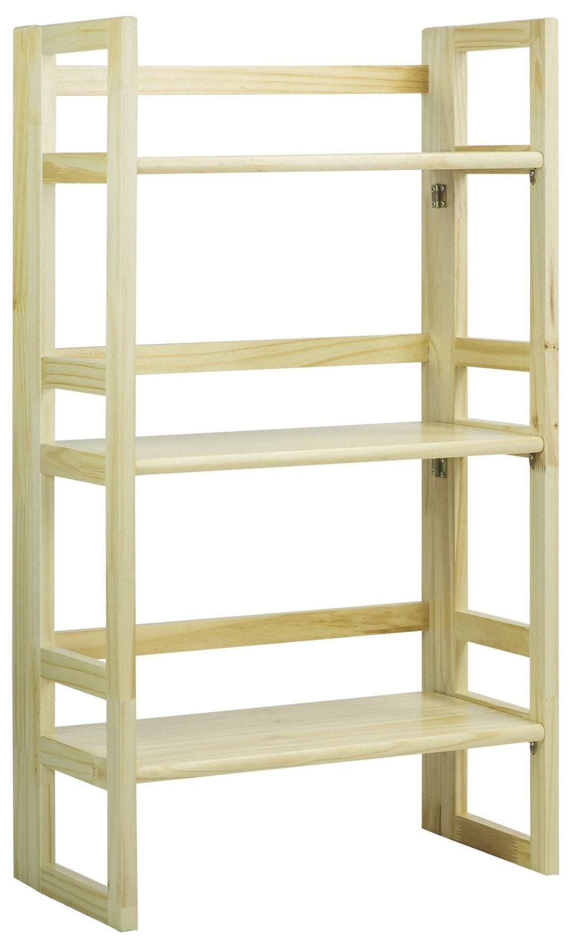 Casual Home 3-Shelf Folding Student Bookcase (20.75" Wide)-Natural