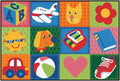 Carpets for Kids KID$Value Rugs 36.25 Toddler Fun Squares 3ft x 4ft 6in Rectangle