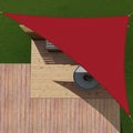 Patio Paradise 17' X 21' X 27' Ft 260 Gsm Waterproof Sun Shade Sail-Red Triangle Uv Block Durable Awning Canopy Outdoor Garden B