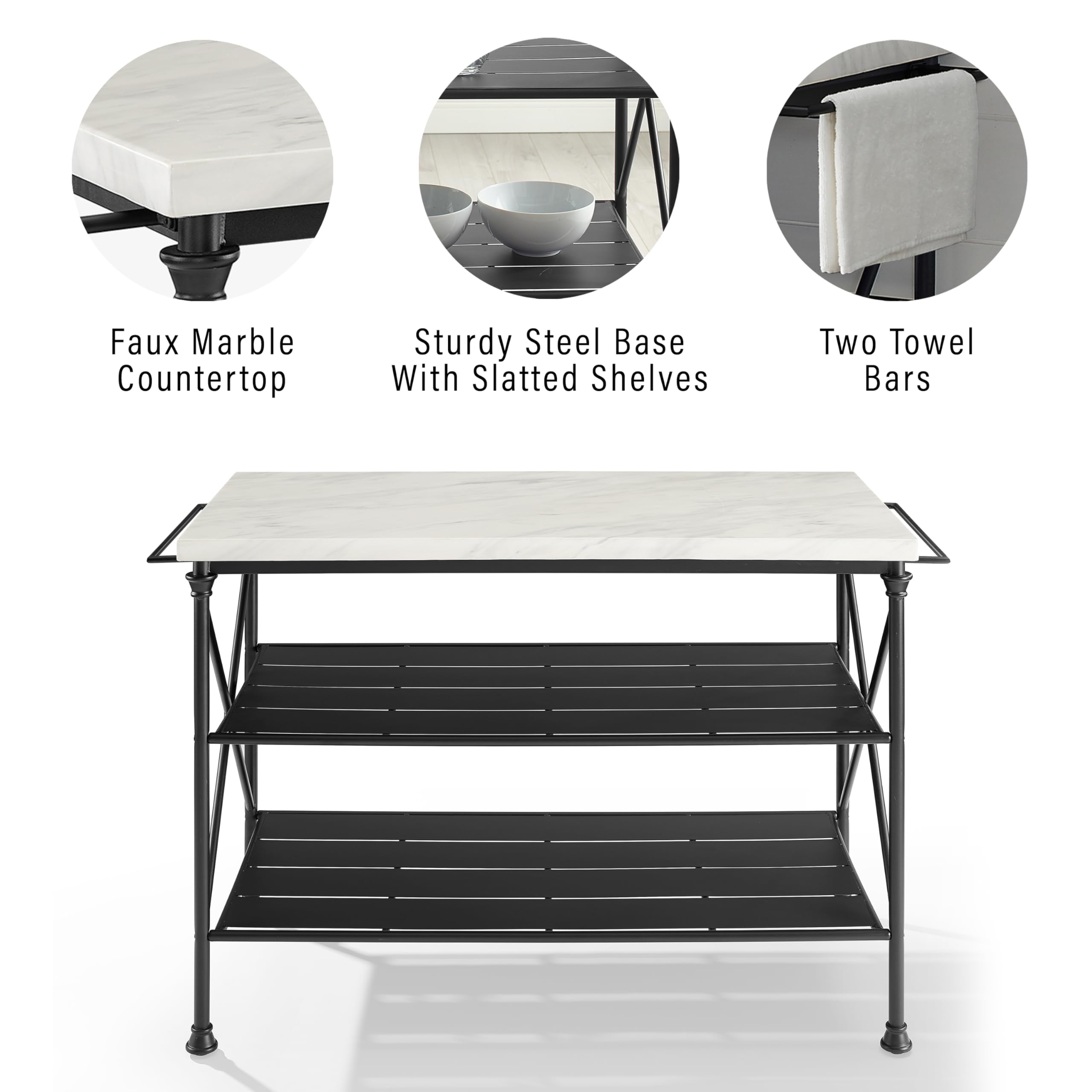 Crosley Furniture Madeleine Kitchen Island - Thumbnail 5