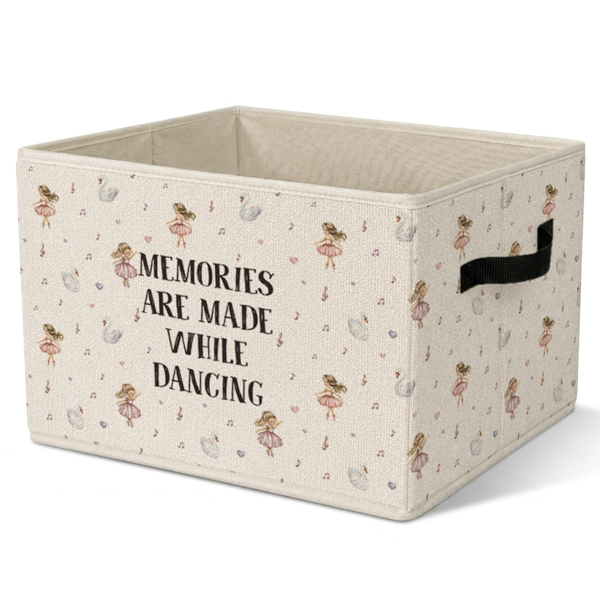 FSTCSV Dance Gifts Storage Bin, Dance Room Decor Collapsible Storage Bin