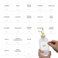 Spaceneat Coffee Syrup Labels For Bottles, Syrup Dispensers - 2.5' X 2.5' Waterproof & Durable Pvc Stickers - Modern Coffee Ba