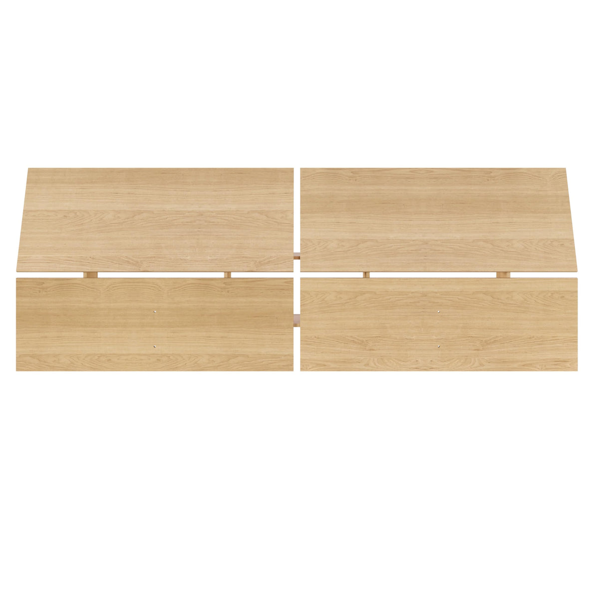 Nordik Queen Size Panoramic Headboard, Natural Maple
