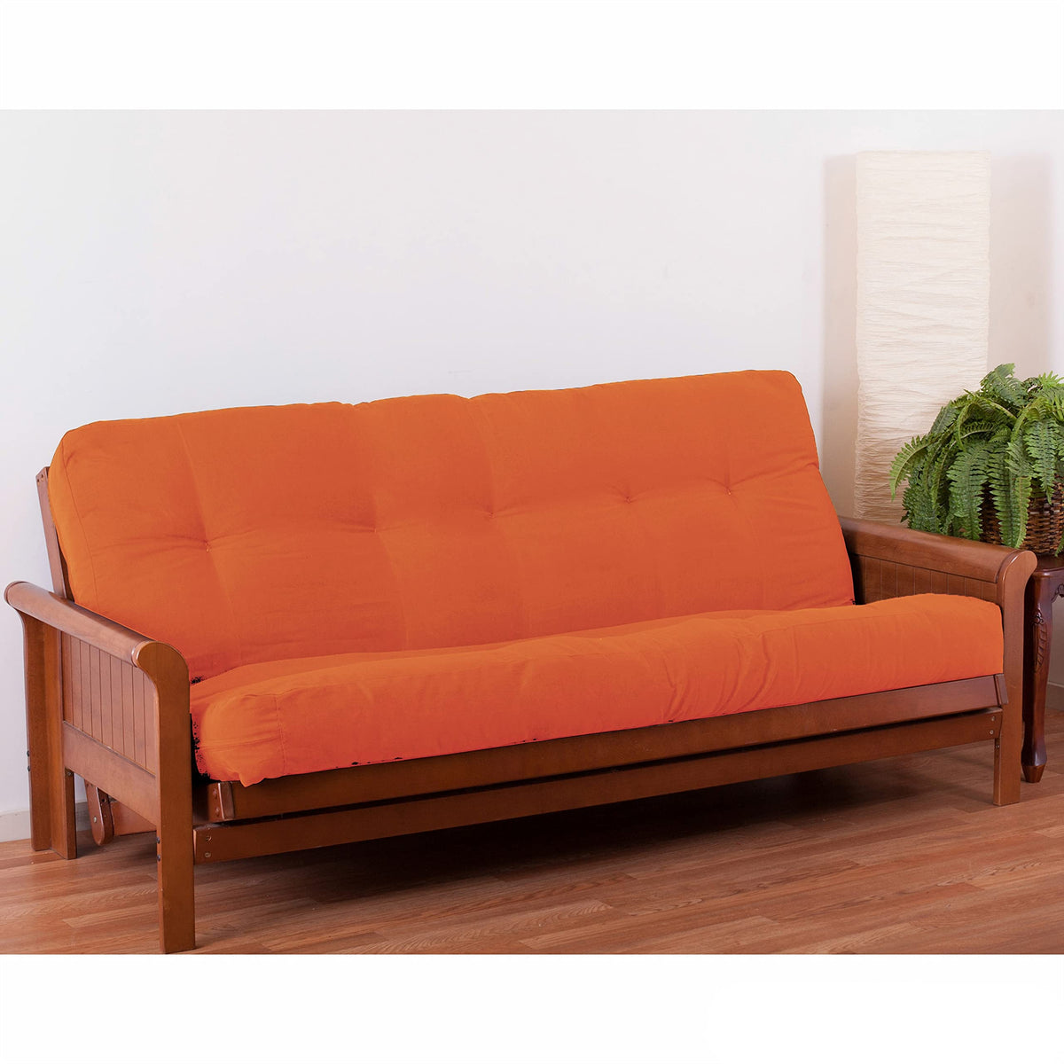 Blazing Needles Renewal 7&quot; Twill Futon Mattress, Full, Tangerine Dream