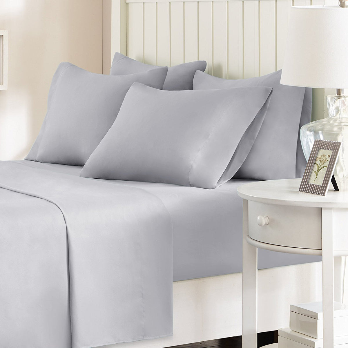 Comfort Spaces Microfiber Set 14 ' Deep Pocket, Wrinkle Resistant All Around Elastic-Year-Round Cozy Bedding Sheet, Matching Pi
