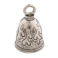 Guardian Bell Flame Bell Good Luck Bell W/Keyring & Black Velvet Gift Bag | Motorcycle Bell | Lead-Free Pewter | Good Luck Gift