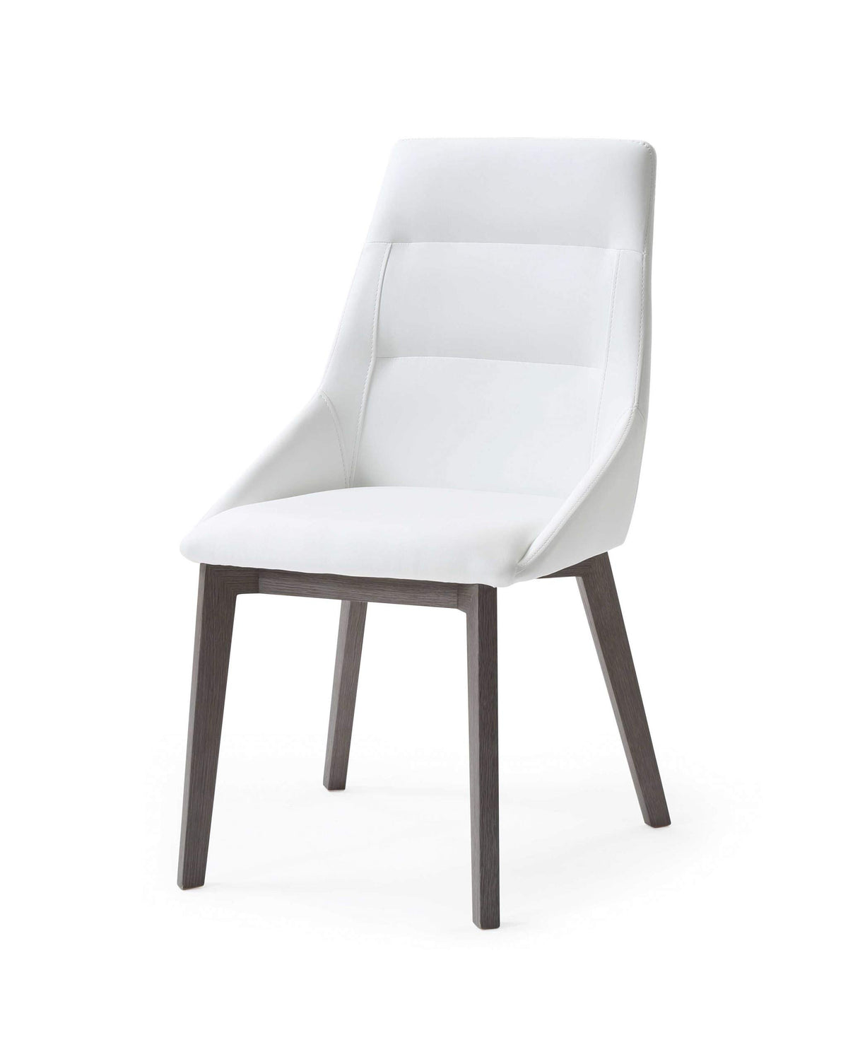 HomeRoots Furniture 25' X 20' X 35' White Faux Leather/Metal Dining Chair