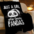 Panda Blanket Cute Panda Plush Throw Blanket Super Soft Cozy Warm Fleece Just A Girl Who Loves Panda Bedding Blanket Gifts For K