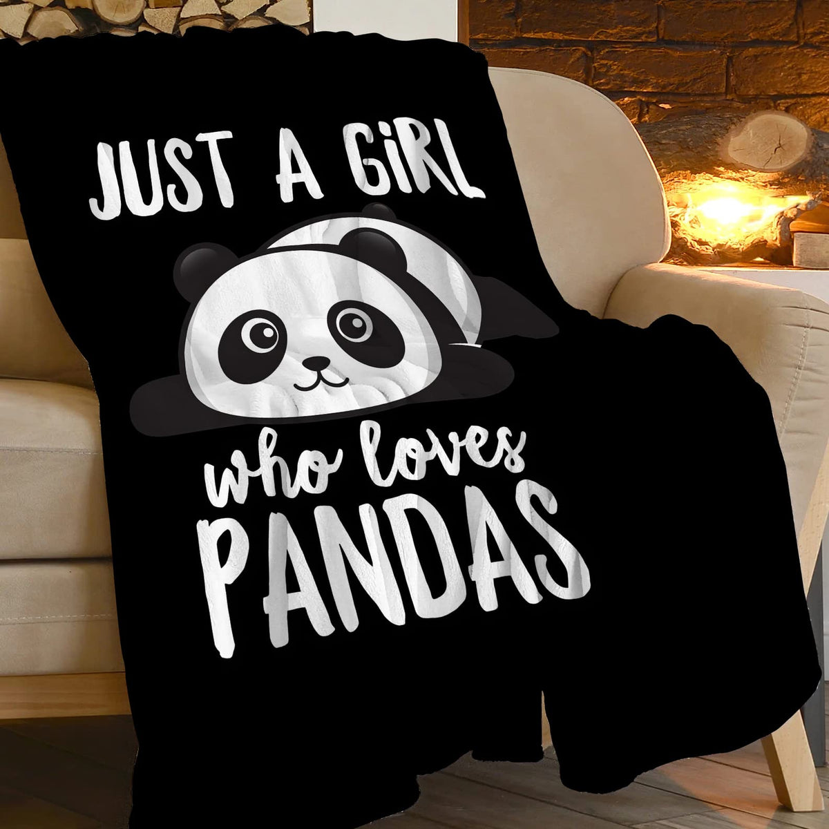 Panda Blanket Cute Panda Plush Throw Blanket Super Soft Cozy Warm Fleece Just A Girl Who Loves Panda Bedding Blanket Gifts For K