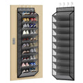 KEEPJOY 10 Tiers Mesh Over Door Shoe Organizer Storage, Hanging Shoe Holder for Door with Large Deep Pockets, Holds 20-30 Pairs 