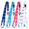 Retractable Cruise Lanyards, Waterproof Cruise Lanyard With Id Badge Reel Holder & Detachable Buckle For Cruises Ships Key Cards