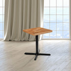 Flash Furniture Mayfair 24" Square Butcher Block Style Table Top, Natural