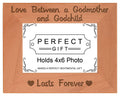 ThisWear Godmother Frame Love Between Godmother and Godchild Photo Frame Wood Engraved 4x6 Landscape Frame