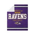Baltimore Ravens NFL Team Property Sherpa Plush Throw