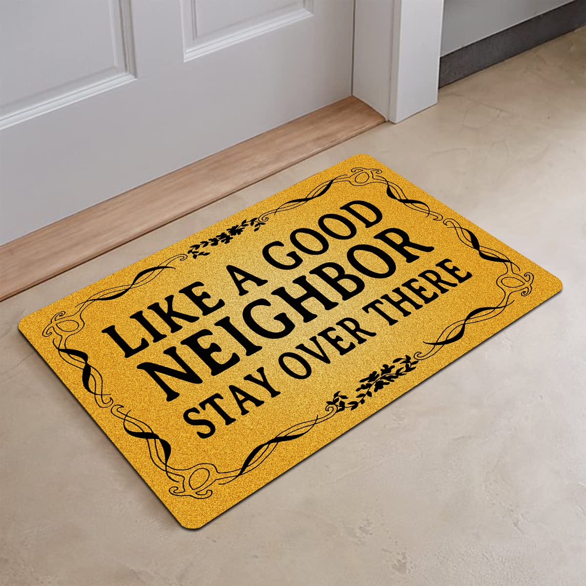 Funny Welcome Doormat(23.6 X 15.7 Inch) Non-Slip Mat Gift Mat Personalized Home Decor Mats For In Door Kitchen Entrance Rugs And