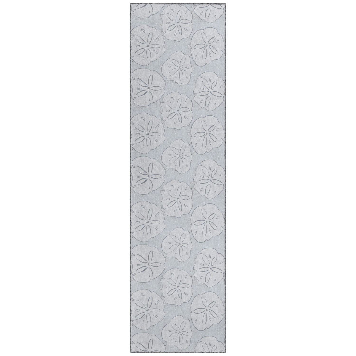 Seabreeze Sz10 Gray Coastal Rug Runner 2' 3&quot; X 7 ' 6&quot;