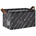 BOENLE Hockey Sticks Large Storage Basket Storage Bin Cube Waterproof Organizer for Toys Closet Shelves Bedroom Decorative Colla