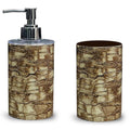 SHENRON Bathroom Accessories Set for Utility and Bathroom Decor | Handwash Liquid Soap Dispenser Pump and Toothbrush Holder Comb