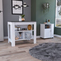Stamford Kitchen Set,35.4" H X 40.5" W X 27.5" D,White/Onyx