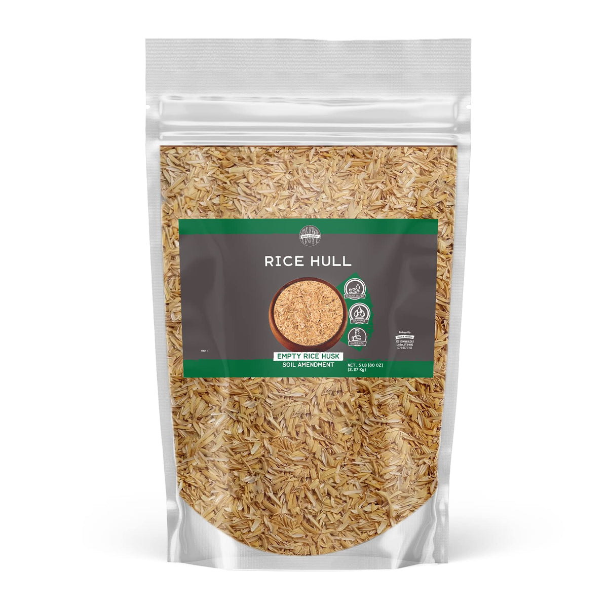 Birch & Meadow 5 Lb Of Rice Hulls, Gardening, Planters, Substrate