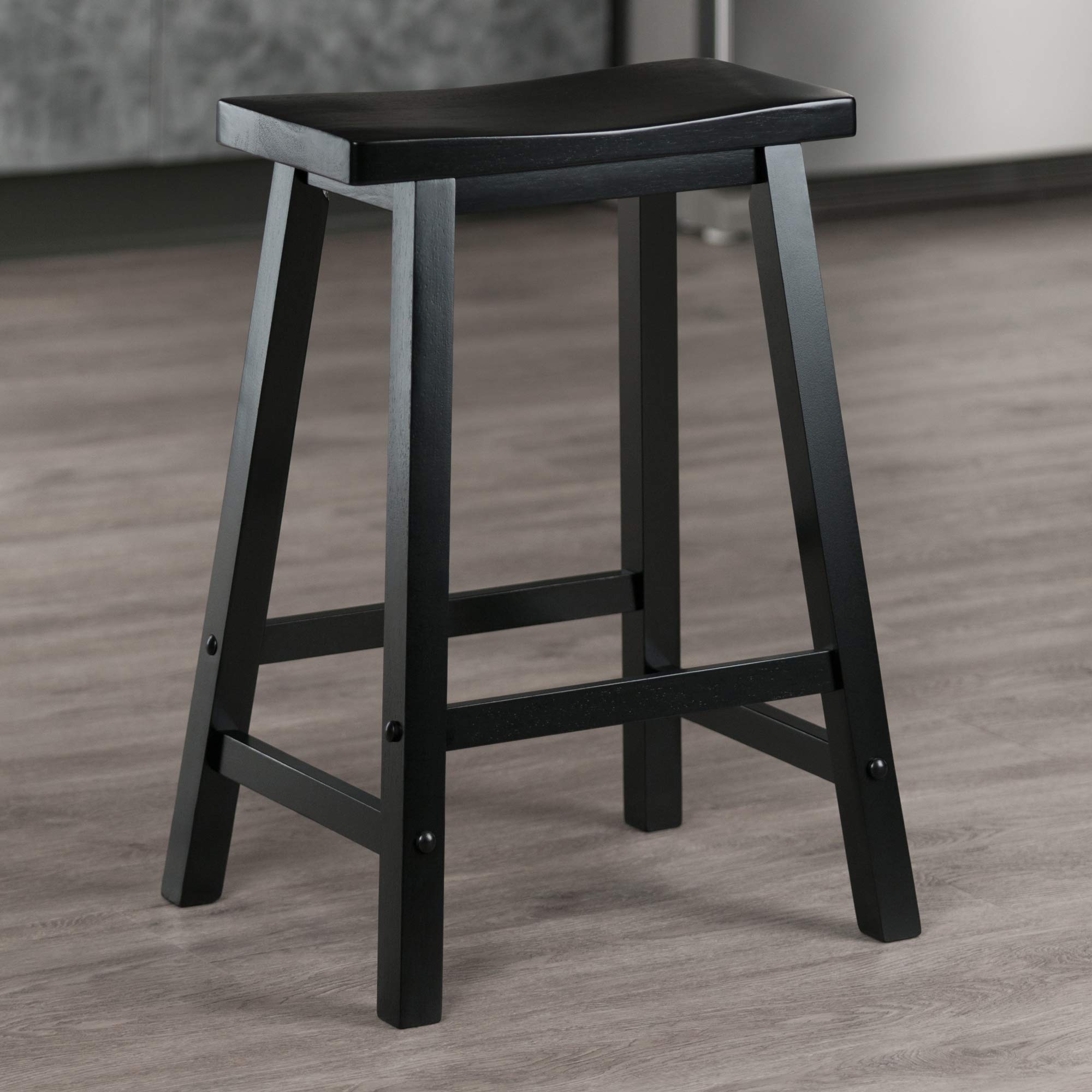 Winsome Satori Counter Stool, 24', Black