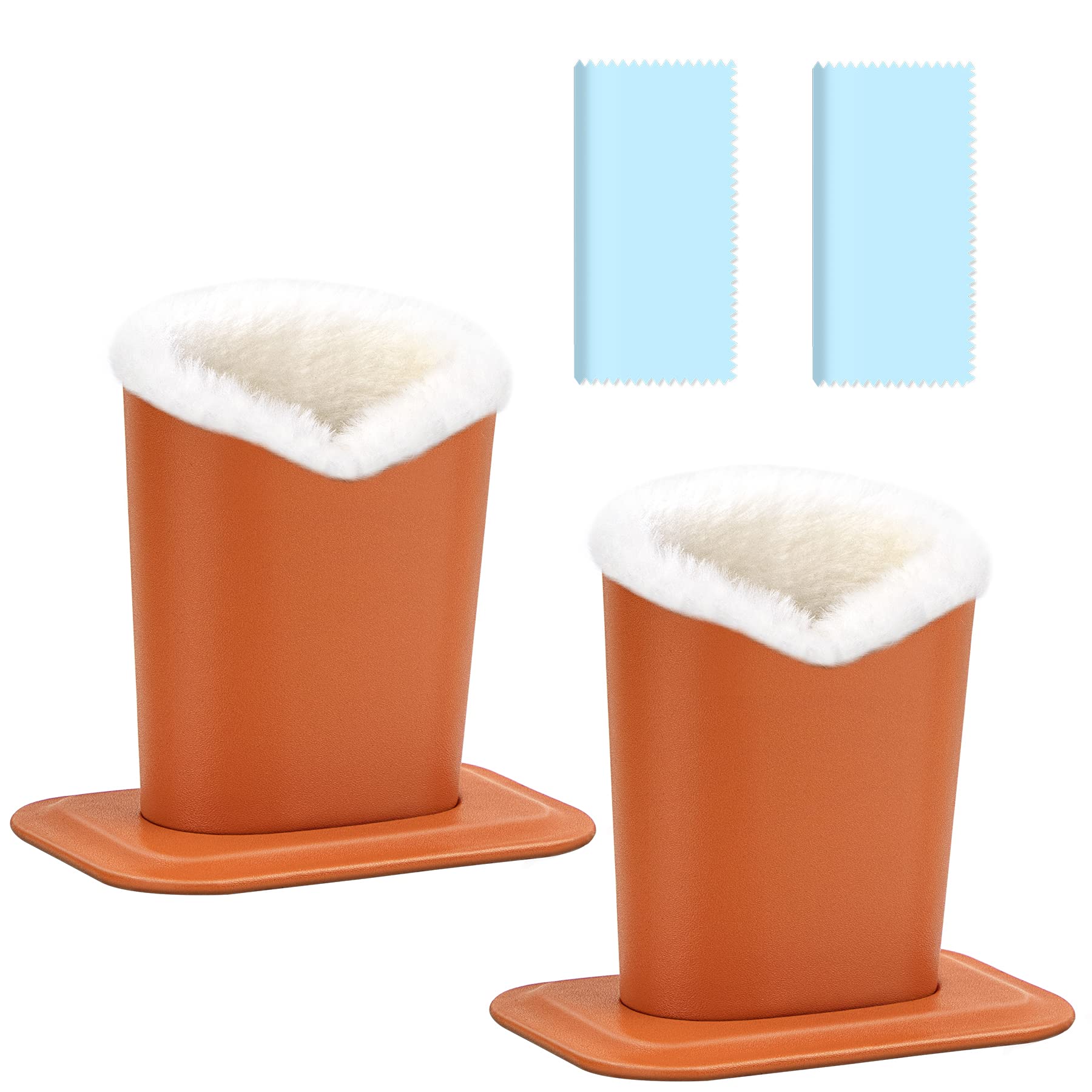 Bvya 2 Pcs Eye Glass Holder Stands, Candy Sweet Color Eyeglasses Holder With Plush Lining For Table, Desk, Nightstand