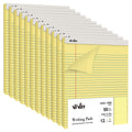 Vivin Legal Pads 8.5 X 11 Inch, Wide Ruled Note Pads, 12 Pack, 50 Sheet/Pad, Perforated Writing Pads, Notepads For Office Home S