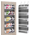 KYEVIS 2 Pack Over The Door Hat Organizer for Baseball Caps, Hold up to 60 Hats Rack Storage for Door/Closet/Wall, Clear Pockets