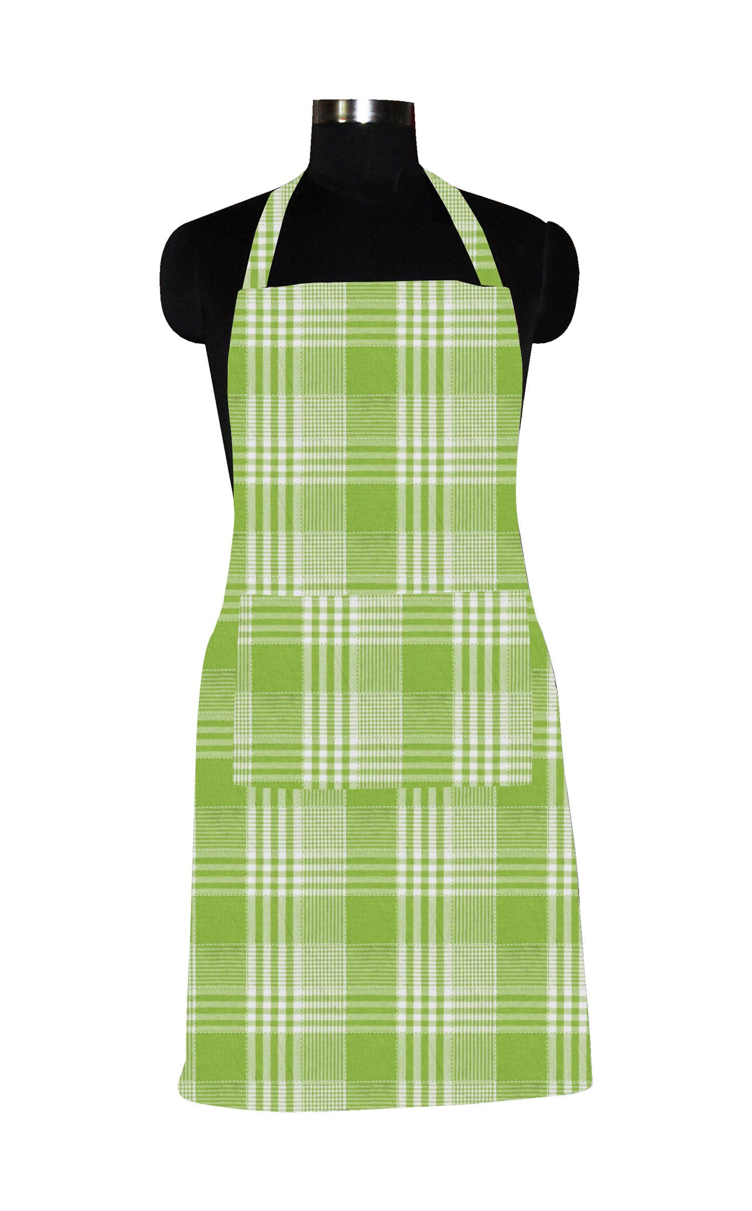 Airwill Cotton Kitchen Cooking Aprons (Track Green)