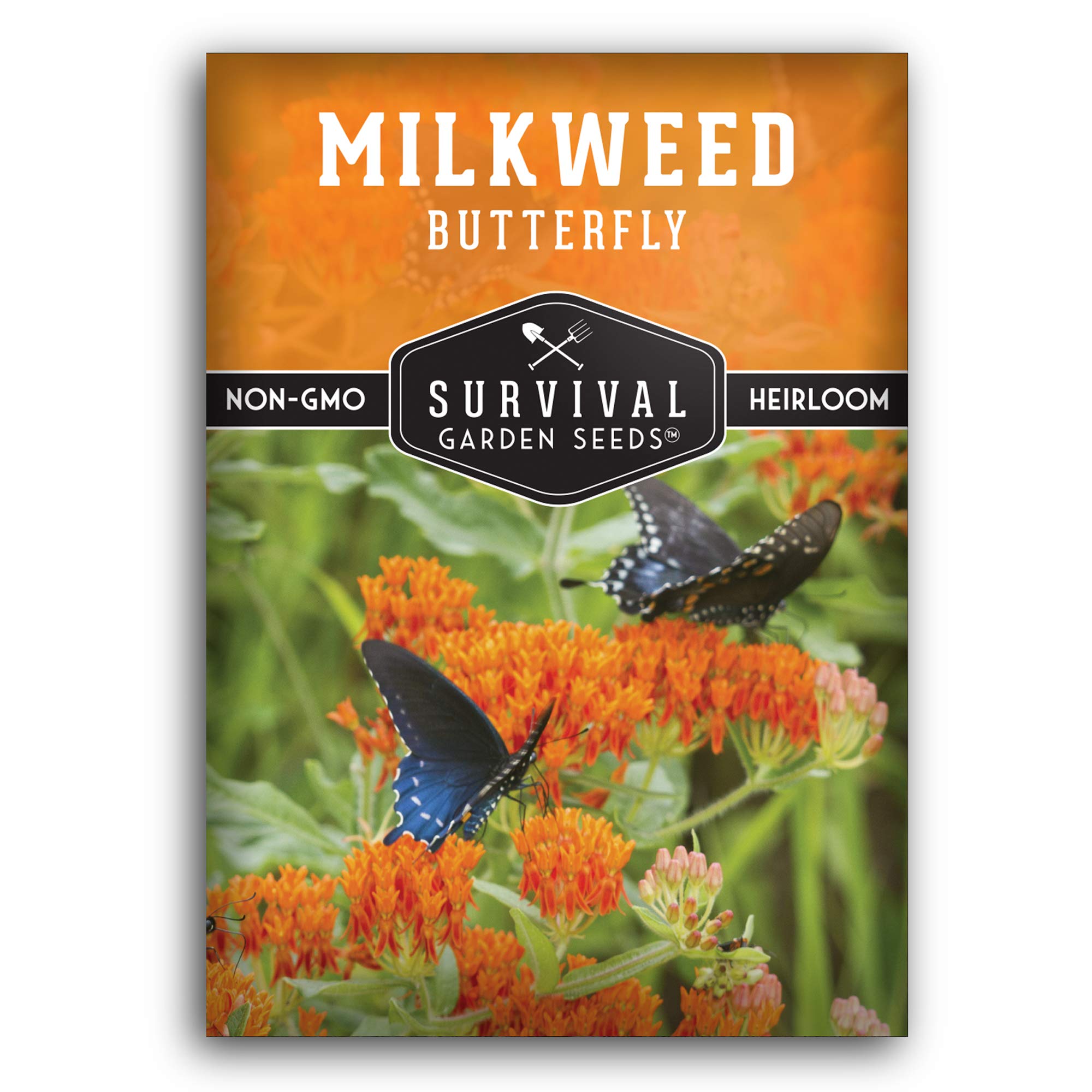 Butterfly Milkweed Seeds For Planting - Pack With Instructions To Grow Asclepias Tuberosa - Attract Butterflies & Help Conservat