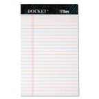 Tops 63360 Docket Ruled Perforated Pads, Legal/Wide, 5 X 8, White, 50 Sheets, Dozen