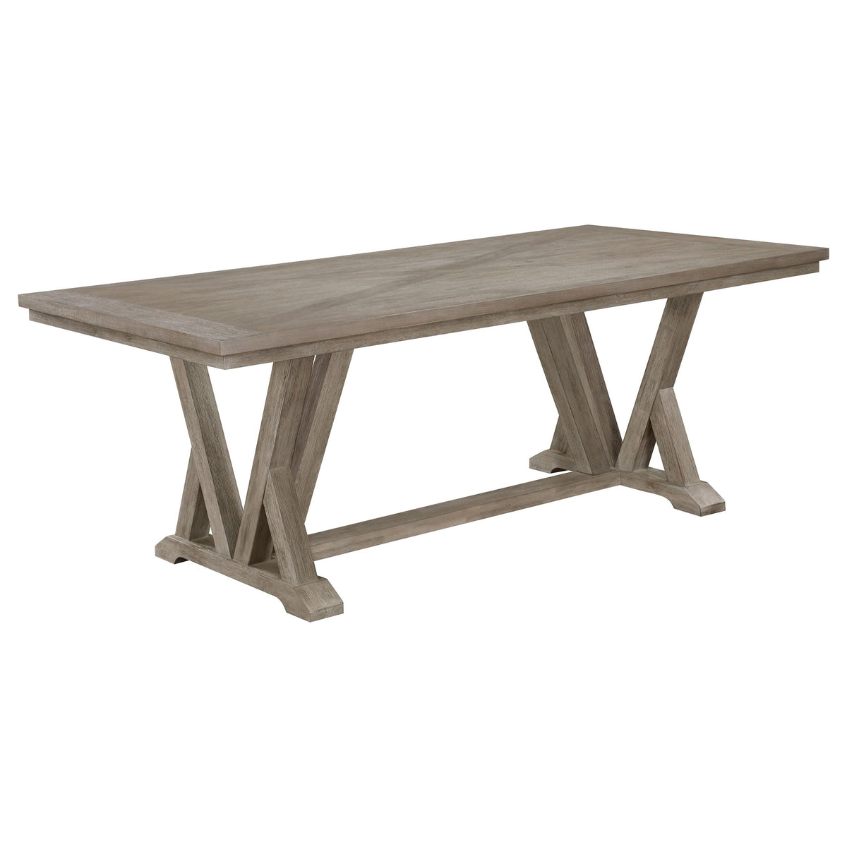 Coaster Home Furnishings Cornelia Rectangular 82-inch Dining Table Coastal Grey