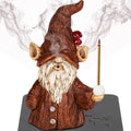 Aisatisforu Gnome Incense Holder for Sticks, Incense Burner with Big Hole for Incense Cones, Gnome Statue Christmas Decorations,