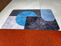 RIGJAK Bathroom Rugs Fit Under DoorNon Slip Skid Shower Bathtub Door Super Absorbent Thin Fashion Washable Floor Bath Mat