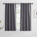 Nicetown Blackout Curtain Panels For Living Room - (Grey Color) 34X63 Inch, 2 Panels Set, Thermal Insulated Room Darkening Blackout Drapes/Draperies With Rod Pocket & Back Tab For Window