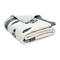 BLOCKS OF INDIA Hand Block Printed Cotton King Size Quilt/Rajai (90 inch X 108 inch) (Grey Rose)