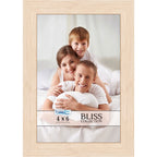 Icona Bay 4x6 Light Oak Picture Frame, Modern Style Wood Composite Frame, Table Top or Wall Mount, Bliss Collection